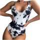 thumbnail image 1 of Mujeres impresión vendaje Sexy una pieza Bikini Push-Up Pad traje de baño ropa de playa Fridja  nalpqowj54431, 1 of 7