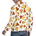 thumbnail image 6 of Honeii Autumn Leaves 1 Pattern Mens Hoodies Men's Loose Sleeve Sweatshirt,Pullover Hooded Sweatshirt for Men,Essentials Hoodie-XX-Large, 6 of 7