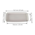 thumbnail image 2 of Pawsdot 3Pcs Rectangular Plant Trays White Plastic for Indoor Gardening Flowerpot Base, 2 of 8