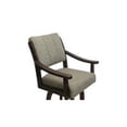 thumbnail image 3 of Counter Solid Wood Bar Stool Casa Melina - Driftwood Beige Fabric - New Brown, 3 of 3