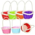 thumbnail image 4 of TAILTOSS 6pcs Woven Baskets For Candy Storage Easter Egg Baskets Lightweight Baskets For Treats Parties Playtime, 4 of 8