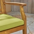 thumbnail image 4 of Noble House Perla Outdoor Acacia Wood Barstools Teak and Green (Set of 4), 4 of 18