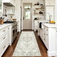 thumbnail image 1 of AIR-Boho 3x8 Runner Rug Non Slip - Kitchen Washable Rug Runner with Non-Shedding, Cream Long Rug for Hallways Distressed Carpet Runner for Bedroom Border Cream, 1 of 4