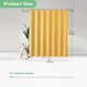 thumbnail image 3 of Dynamene Cortina de ducha de tela dorada – Cortinas de ducha de tela resistente con textura de gofre para baño 256GSM Hotel Juego de cortinas de baño con peso de lujo con 12 ganchos 72x72 dorado, 3 of 5