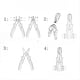 thumbnail image 4 of Alicates Multifuncionales 5 en 1 para Pelar Cables de Acero, con Cabezal Intercambiable, Ideales para Electricistas., 4 of 5
