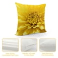 thumbnail image 4 of Shiartex Yellow Flowers Pillow Covers with Zipper Closure for Couch Sofa Indoor Outdoor - Breathable Short Plush Material - Square Design - 1PC 20x20in, 4 of 5