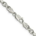 thumbnail image 3 of Sterling Silver 4mm Diamond-Cut Rolo Chain (16 X 4) Made In Italy qfc50-16, 3 of 5
