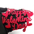 thumbnail image 3 of Paquete de 10 adornos para tartas con purpurina roja, feliz día de San Valentín, 3 of 9