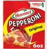 HORMEL Pepperoni, Pizza Topping, Gluten Free, Original, Refrigerated, 6 oz Plastic Packet