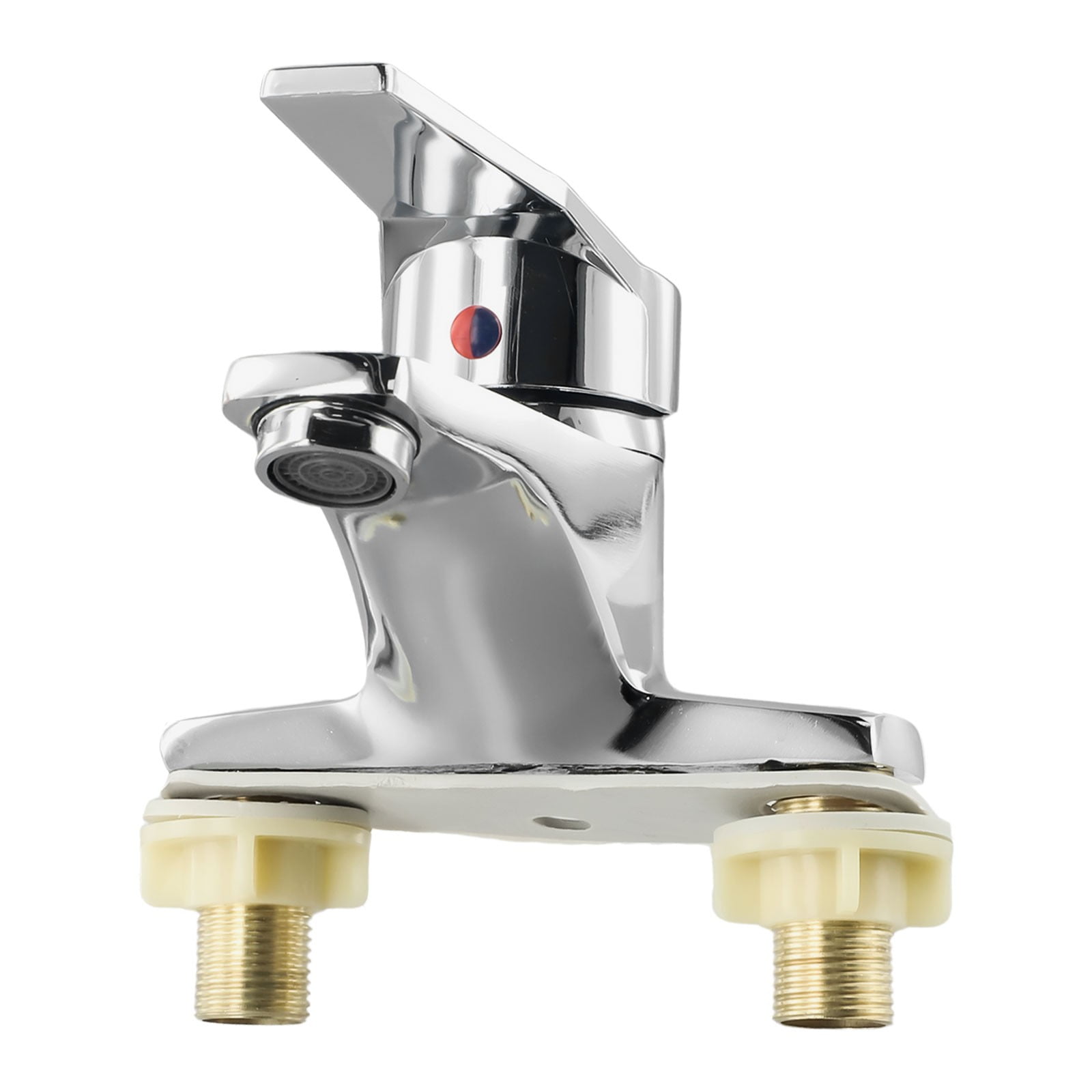 Bathroom Faucet Basin Sink Faucet Hot And Cold Water Mixer Tap Zinc Alloy Deck Mounted Double Hole Mixing Valve Bathroom Tap
