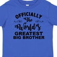 thumbnail image 4 of Inktastic Officially the World's Greatest Big Brother Boys Toddler T-Shirt, 4 of 5