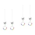thumbnail image 4 of 4 pcs  Creative Crystal Pendant Durable Butterflies Ring Pendant for Home, 4 of 6