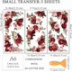 thumbnail image 2 of Juego de 3 calcomanías adhesivas con borde de rosas para muebles y manualidades (6 x 12 pulgadas). Adhesivos de transferencia con temática de rosas., 2 of 9