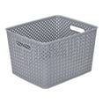 thumbnail image 1 of Simplify 25169-GREY Bac de Rangement en Résine Tressée, Gris - Grand, 1 of 6