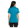 thumbnail image 2 of Port Authority Women's Silk Touch Performance Polo Moisture Wicking Shirt Parcel Blue Large, 2 of 3