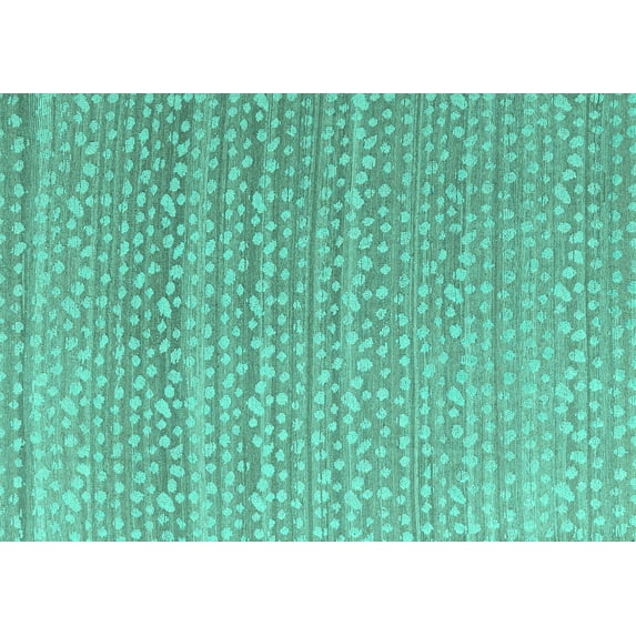 Ahgly Company Indoor Rectangle Abstract Turquoise Blue Modern Area Rugs, 2' x 3'