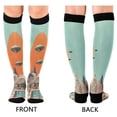 thumbnail image 4 of FORMRS Womens Knee High Socks Casual Long Thick Travel Daily Wear, 2 Pairs, Retro UFO, 4 of 6