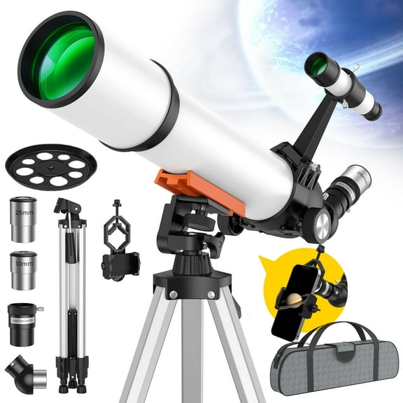 Telescope for  Adults and Kids Beginners -500mm  Astronomical Refracting Telescope with Carry Bag, Phone Adapter