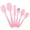 Pink, variant on YiBai 6 Piece Spatula Set Kitchen Spatula Utensil Set, Purple