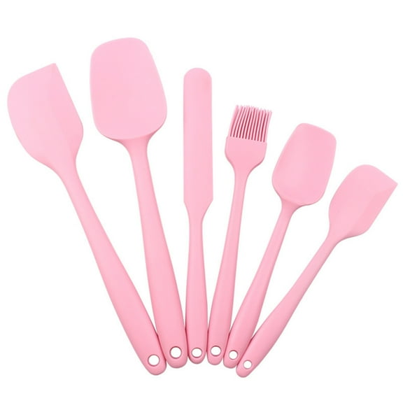 Weloille 6 Piece Silicone Spatula Set Kitchen Silicone Spatula Utensil Set