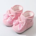 thumbnail image 3 of JHOKCI Infant Baby Bowknot Boots Fleece Lined Cozy First Steps Stay-On, 3 of 8