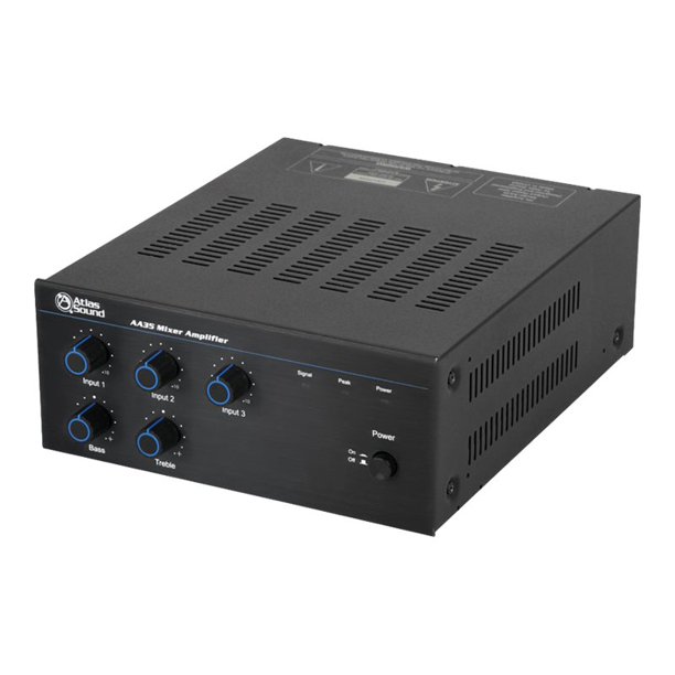 Atlas Sound AA35 Mixer amplifier powered 3channel