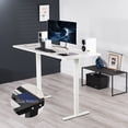 thumbnail image 2 of VIVO Electric Dual Motor 71” x 30” Standing Desk, White Top, White Frame, 2 of 8