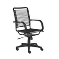 thumbnail image 6 of 43" All Black Round Bungee Cord High Back Office Chair, 6 of 6