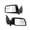 Black, variant on For Ford Edge 2011 2012 2013 2014 Door Mirror Driver Side | Power Glass | Textured Black | Non-Heated | With Blind Spot Lens | Replacement For FO1320454 | CT4Z17683AA, 128-02850