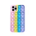 thumbnail image 1 of Étui de Téléphone Fidget Toys, Étui de Protection en Silicone à Bulles pour iPhone7/8/7Plus /8Plus/ X/TP/ XR/TP Max/11/11ProMax/12/12Pro/ 12ProMax(Rose-Violet), 1 of 5