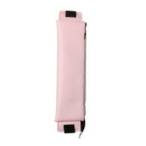 UNTERING PU Leather Pen Holder, Zippered Pencil Holder Pen Sleeve Case with Elastic Bands for Notebook Planner Journal Notepads