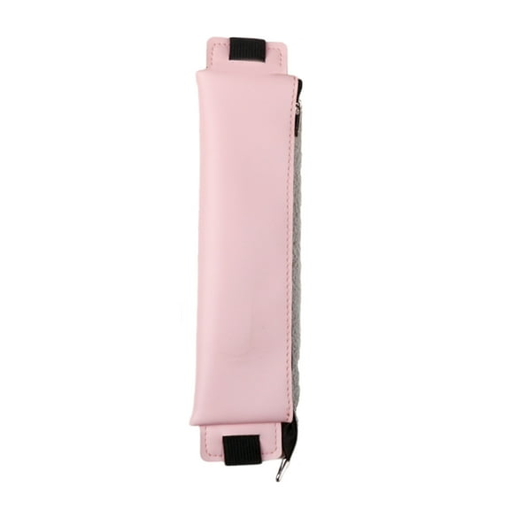 UNTERING PU Leather Pen Holder, Zippered Pencil Holder Pen Sleeve Case with Elastic Bands for Notebook Planner Journal Notepads