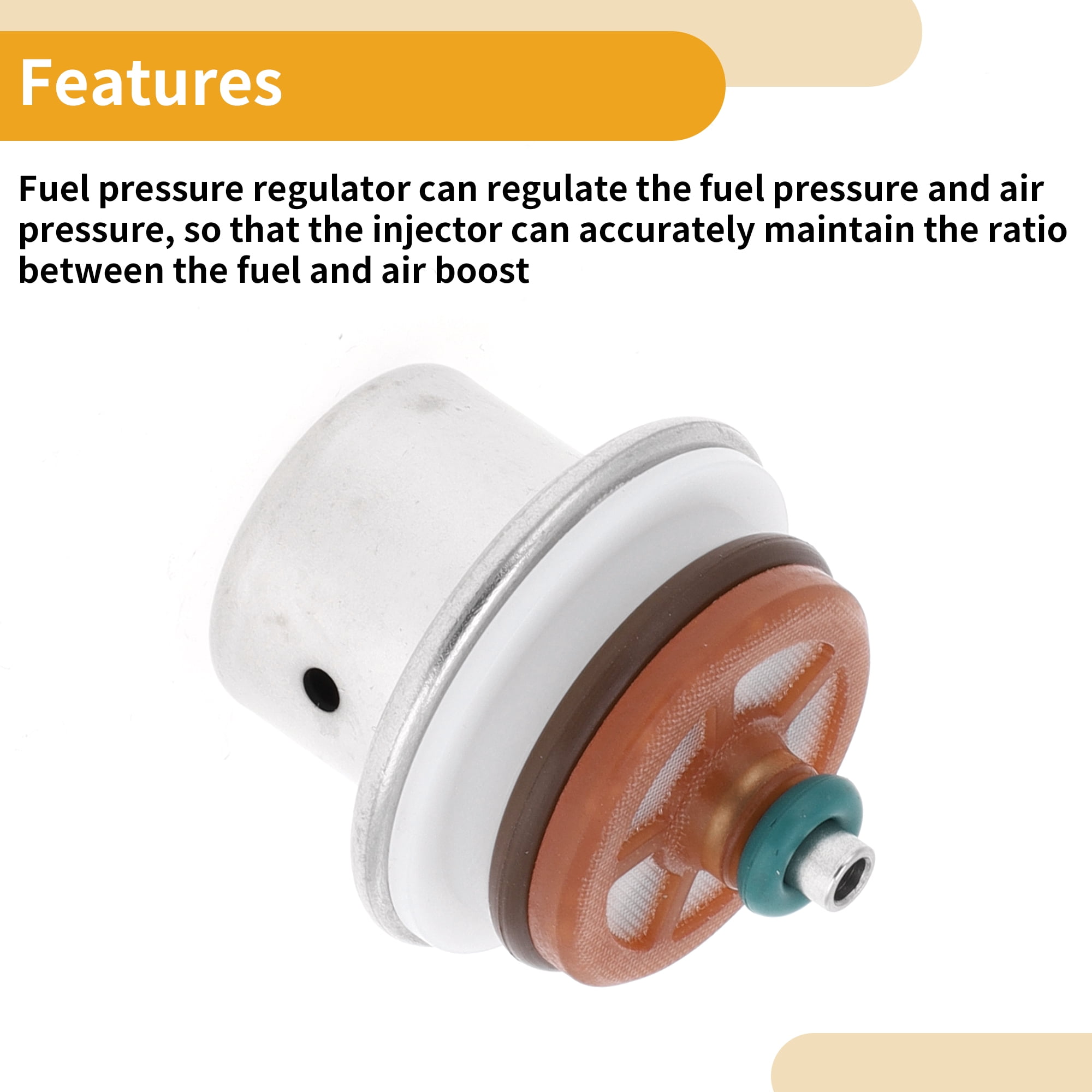 Unique Bargains Durable Fuel Pressure Regulator for Harley Davidson 2008-2017
