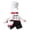 White, variant on Pet Chef Costume for Dogs and Cats Halloween Dress Up Outfit with Hat Padded Arms Knife Prop Jumpsuit Apparel ,L