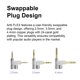 thumbnail image 4 of Cable para Auriculares ARTTI FLEX Plateado 7N OCC 1.2m, 4 of 9