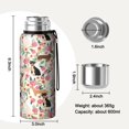thumbnail image 7 of 20 Oz Chihuahua and Flower Coffee Tumbler Double Wall Insulated Stainless Steel Water Bottle | Metal Reusable Thermoses Flask with Cup Cap | Leak & Sweat Proof with Anti-Dust Lid, 7 of 7