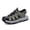 Green, variant on Men's Army Green Striped Closed Toe Outdoor Sport Sandals, Quick Dry Non-Slip Trekking Beach Sandals
