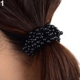 thumbnail image 3 of Trayknick Mode Femmes Fausses Perles Perles Bandeau Corde Chouchou Porte-Queue de Cheval, 3 of 10
