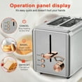 WHALL® 2 Slice Toaster Stainless Steel Toaster with Wide Slot, 6