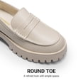 thumbnail image 5 of DREAM PAIRS Women's Platform Loafers Comfortable Cushioned Insole Lug Sole Shoes Chunky Heel Slip-On Casual Flats, 5 of 8