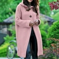 thumbnail image 6 of LEBONYARD Womens Cardigans Dressy Casual,Women's Long Sleeve Pure Color Loose Long Sweater Cardigan Hooded Outwear Pink S, 6 of 6