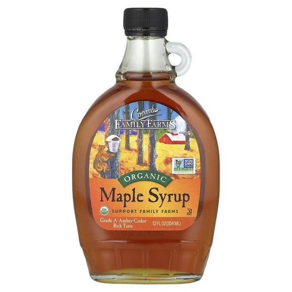 Coombs Family Farms, Organic Maple Syrup, Amber, 12 fl oz (354 ml) Pack of 3