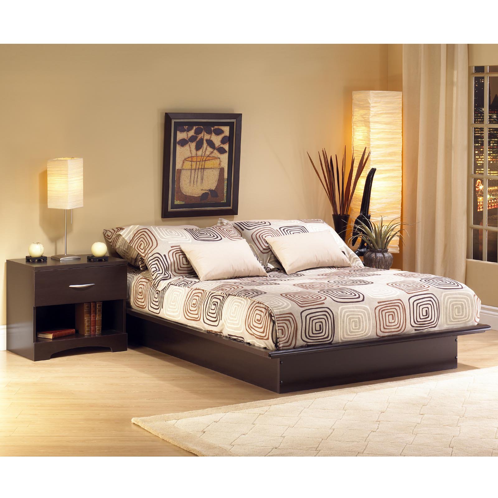 South Shore Basics Queen Platform Bed with Molding, 60'', Multiple Finishes - image 3 of 6