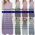 thumbnail image 5 of Women's Gradient Short Sleeve Maxi Dress 2025 Summer Casual Crewneck A Line Flowy Long Dresses with Pockets, 5 of 5