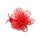 thumbnail image 1 of Minnieouse Tocado de diadema de plumas de flores con clip de plumas de malla de flores, ligero y fácil de llevar mezclado Accesorio para el cabello rojo, 1 of 6