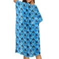 thumbnail image 5 of SCRAWLGOD Palm Tree Hibiscus Print Womens Swimsuit Coverup Open Front Long Bathing Suit Cover Up Soft Breathable Beach Cover Up for Summer, 5 of 6