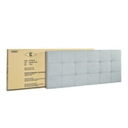 Crown Mark Florence Gray Upholstered Panel Bed, Full size