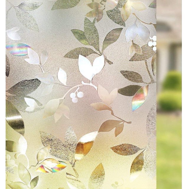 2PCS-Crystal Color 3D Anti-UV Adhesivo Free Static Glass Sticker-90*100CM Xemadio CJWUS-4631