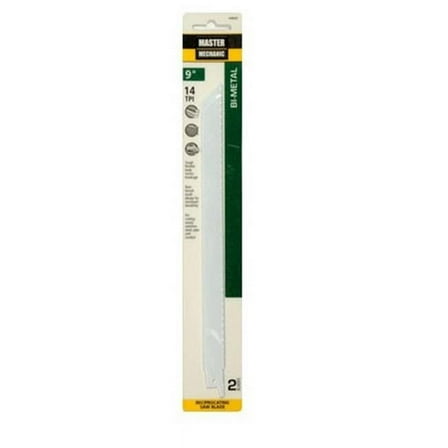 Disston 698565 9 in. Master Mechanic Reciprocating Saw Blade, 14 Tooth - Pack of 2