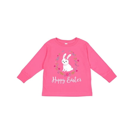

Inktastic Hoppy Easter Bunny Rabbit Girls Long Sleeve Toddler T-Shirt